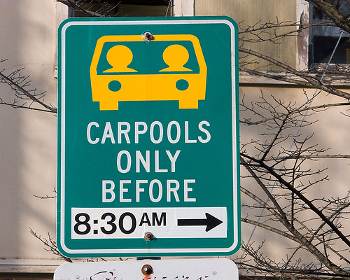 Carpooling saves the earth and your sanity