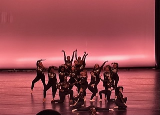Photo provided by Rose Doss - The Dance Team closes the Winter Dance Concert with ‘Black and Gold’.
