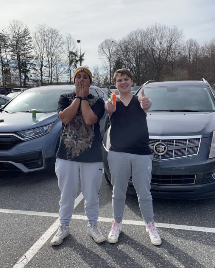 RJR senior Nico Yohan, known as “The Tracker”, was eliminated by fellow RJR senior Bradley Cartledge in a parking lot. 