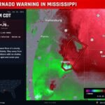Extremely Dangerous PDS Tornado on the Ground Near Wiggins, Mississippi, 9,271 People in Direct Path