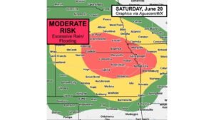 Kansas City Under Moderate Risk of Flash Flooding as Several Inches of Training Storms Threaten the Region Saturday Night