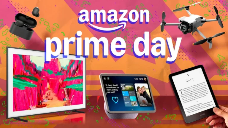 Prime Day shopping deals on Apple headphones, Amazon devices and TVs displayed online