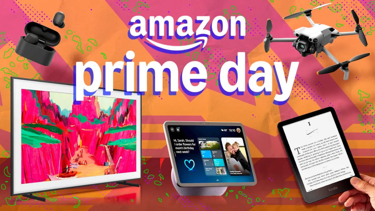 Prime Day shopping deals on Apple headphones, Amazon devices and TVs displayed online