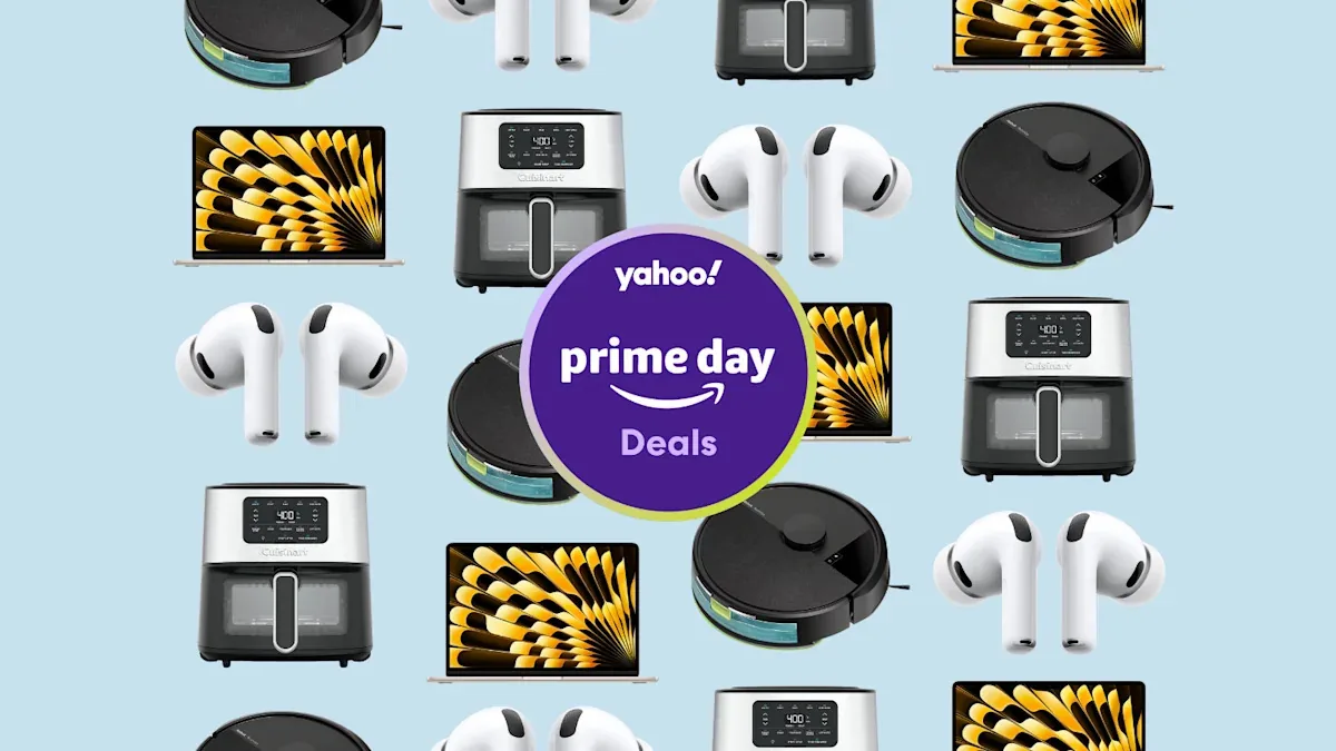 A shopper looks through Amazon Prime Day deals on a laptop